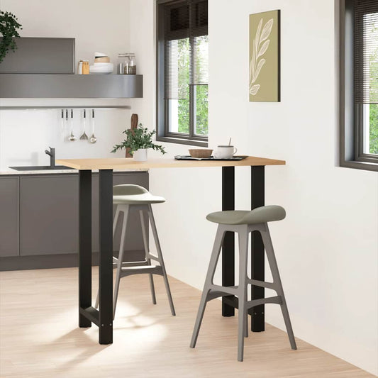 Stolové nohy na konferenčný stolík čierny 2 ks 60x(110-111) cm