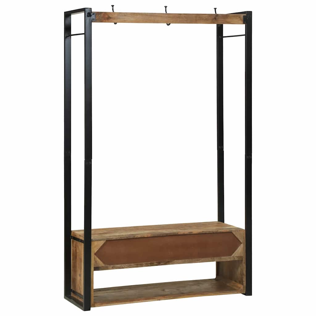 Vešiak Na Oblečenie Hnedá 110 X 40 X 185 Cm Mangový Masív