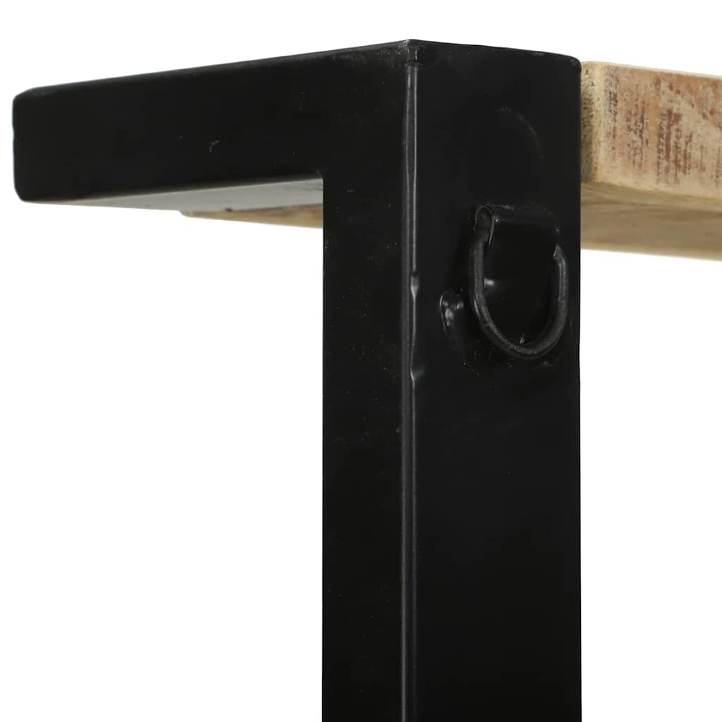 Kuchynský Regál Hnedá 80 X 40 X 160 Cm Mangový Masív