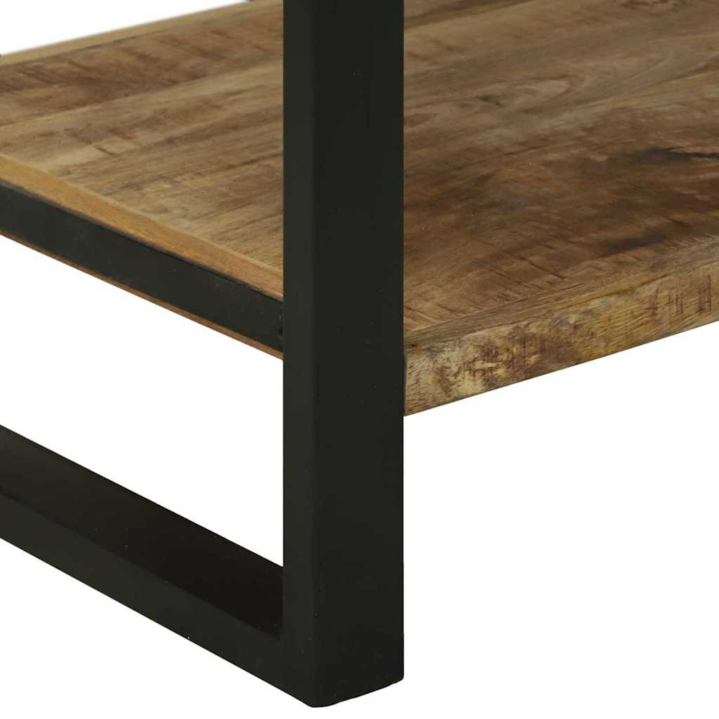 Kuchynský Regál Hnedá 80 X 40 X 160 Cm Mangový Masív