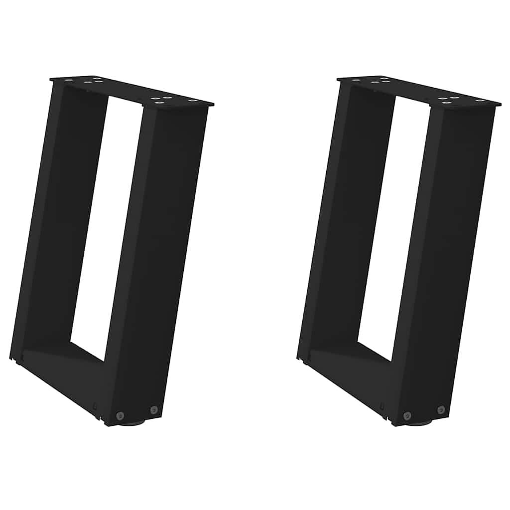 Nohy Konferenčného Stolíka V Tvare U, 2 Ks, Čierne, , Oceľové