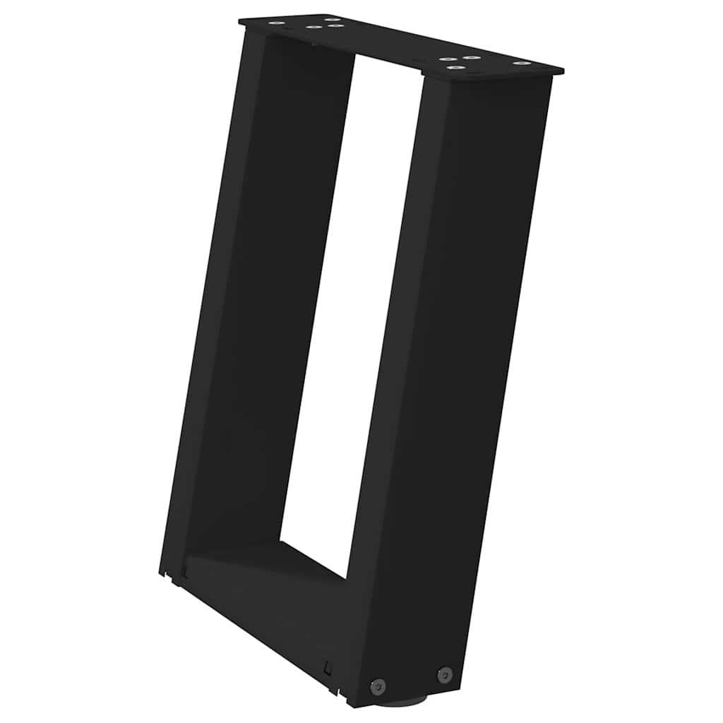 Nohy Konferenčného Stolíka V Tvare U, 2 Ks, Čierne, , Oceľové