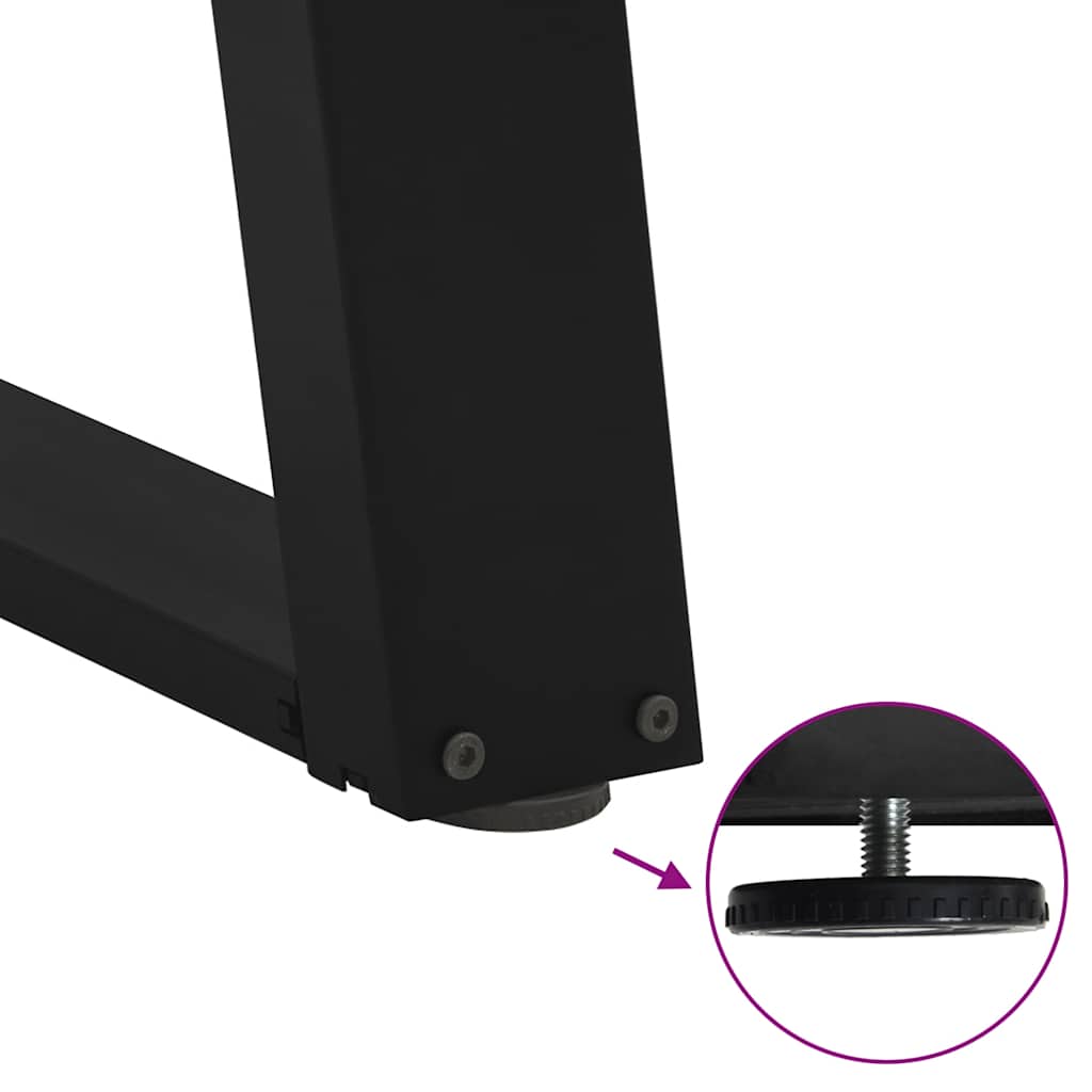 Nohy Konferenčného Stolíka V Tvare U, 2 Ks, Čierne, , Oceľové