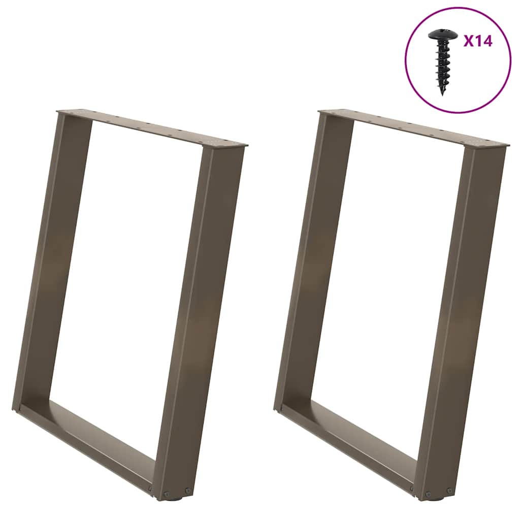 Nohy Konferenčného Stolíka V Tvare U, 2 Ks, Čierne, , Oceľové