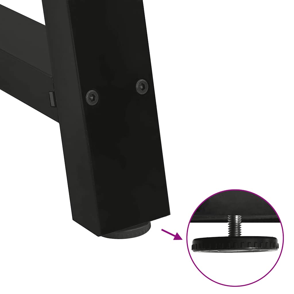 Nohy Konferenčného Stolíka V Tvare A, 2 Ks, Čierne, , Oceľové