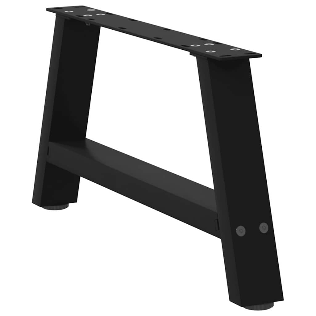 Nohy konferenčného stolíka v tvare A, 2 ks, čierne, 70 x (30-31) cm, oceľové