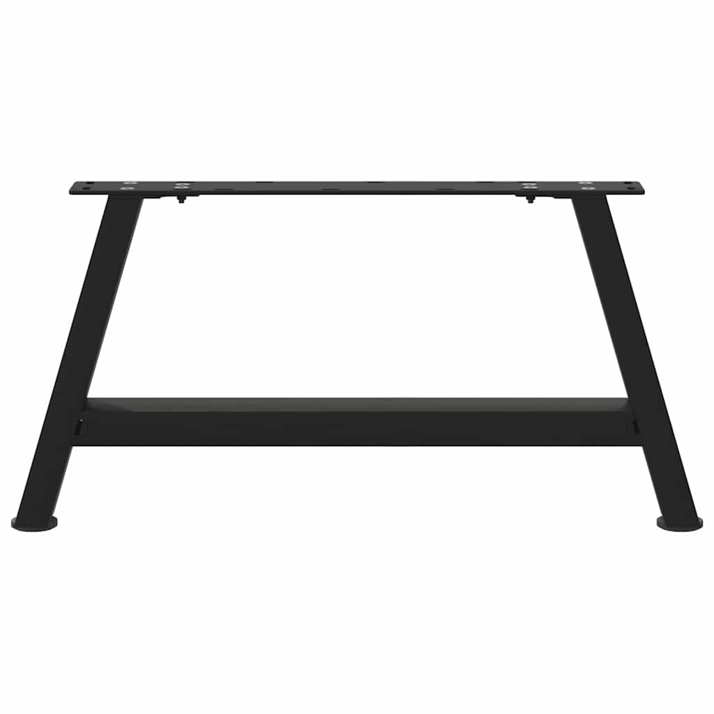 Nohy konferenčného stolíka v tvare A, 2 ks, čierne, 70 x (30-31) cm, oceľové