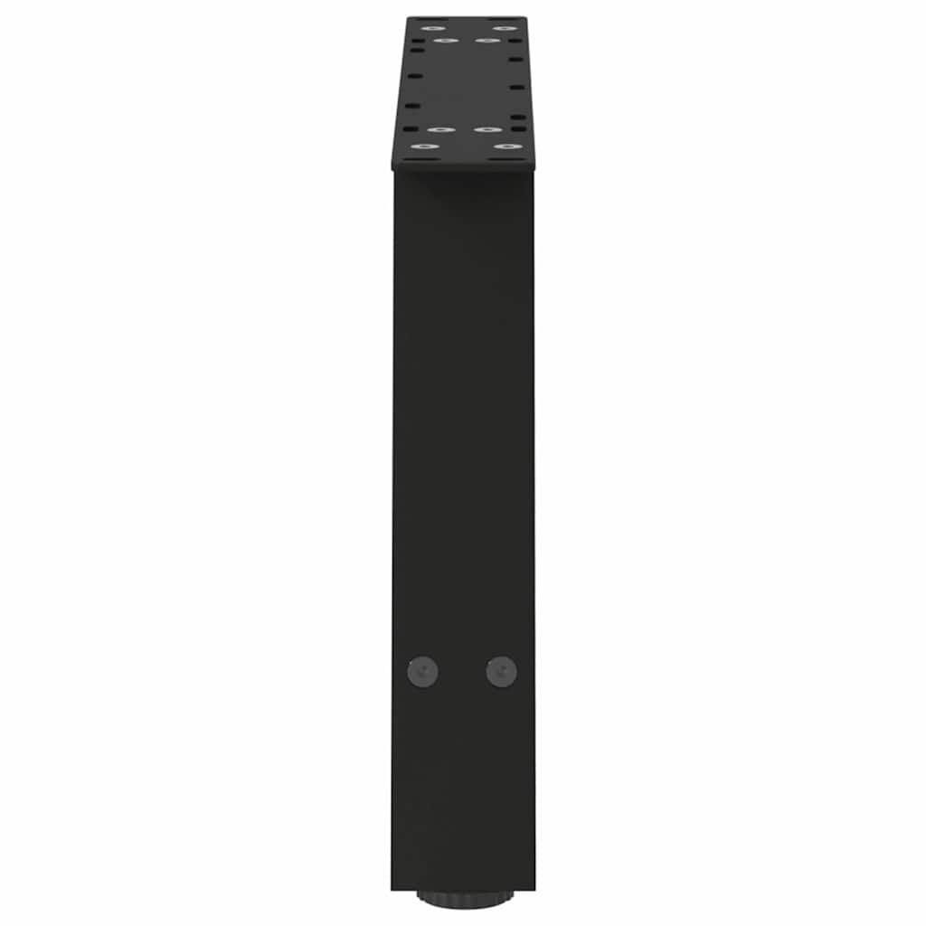 Nohy konferenčného stolíka v tvare A, 2 ks, čierne, 70 x (30-31) cm, oceľové