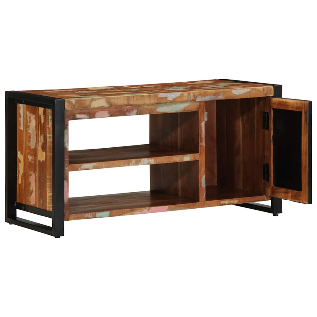 Lavička Na Topánky Viacfarebný Recyklovaný Masív