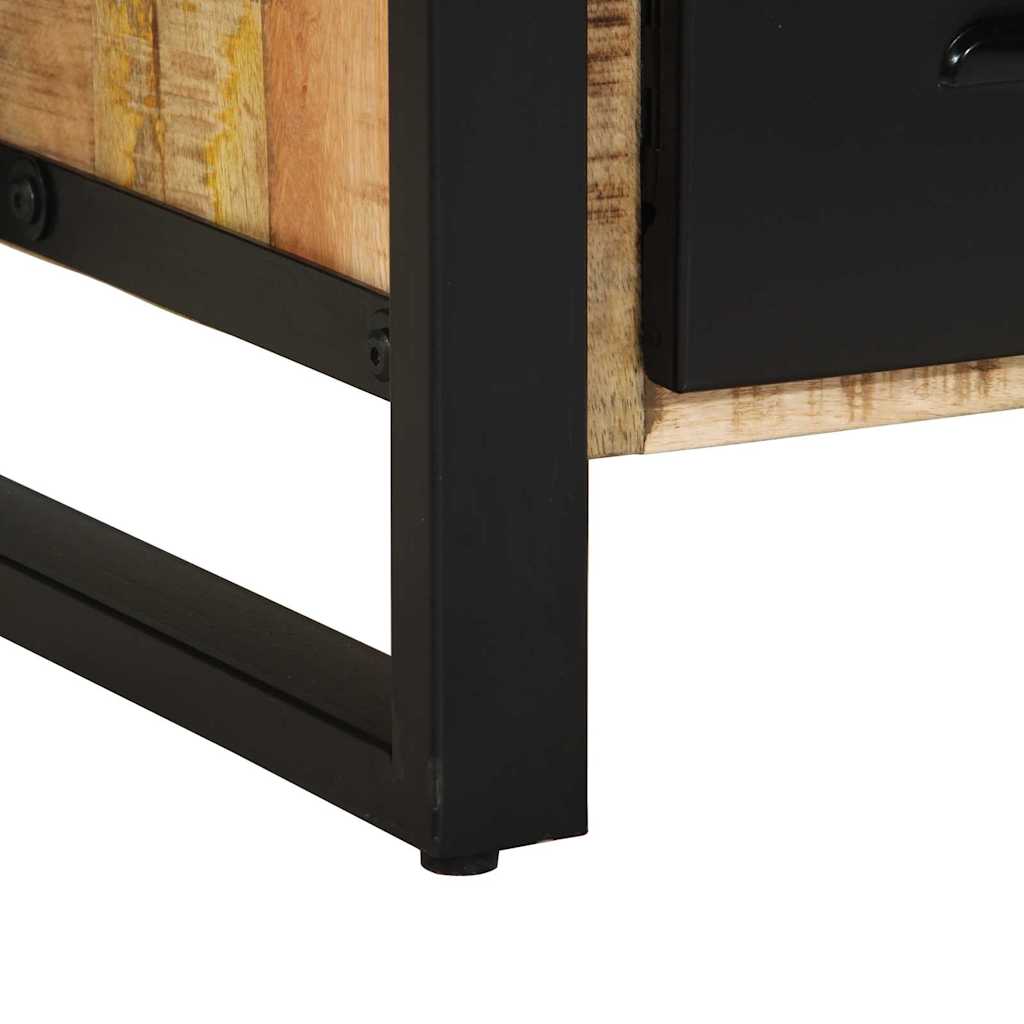 Kúpeľňová Skriňa S Poličkou Hnedá 55 X 35 X 60 Cm Mangový Masív