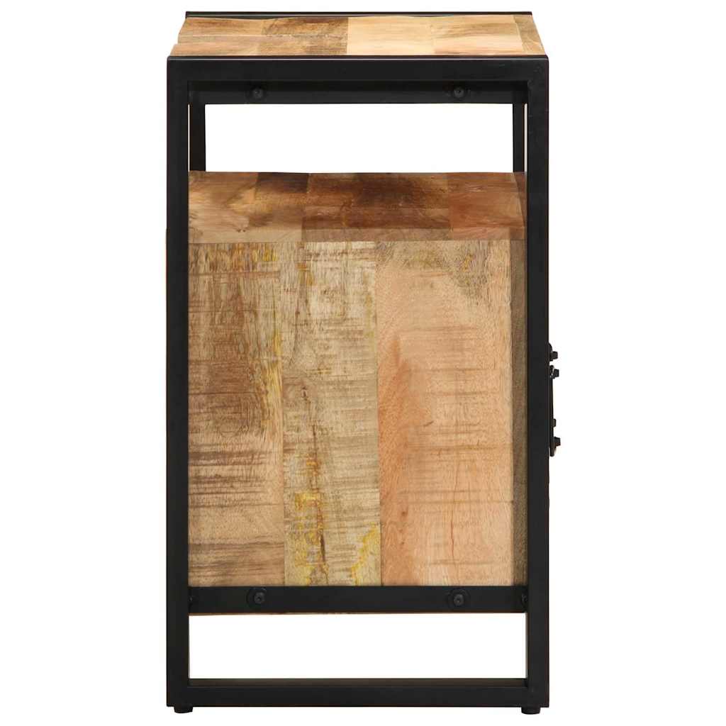 Kúpeľňová Skriňa S Poličkou Hnedá 55 X 35 X 60 Cm Mangový Masív