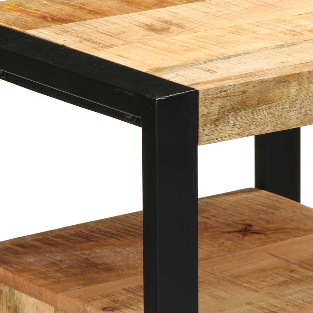 Kúpeľňový Kabinet S Dverami Hnedá 40 X 35 X 75 Cm Mangový Masív