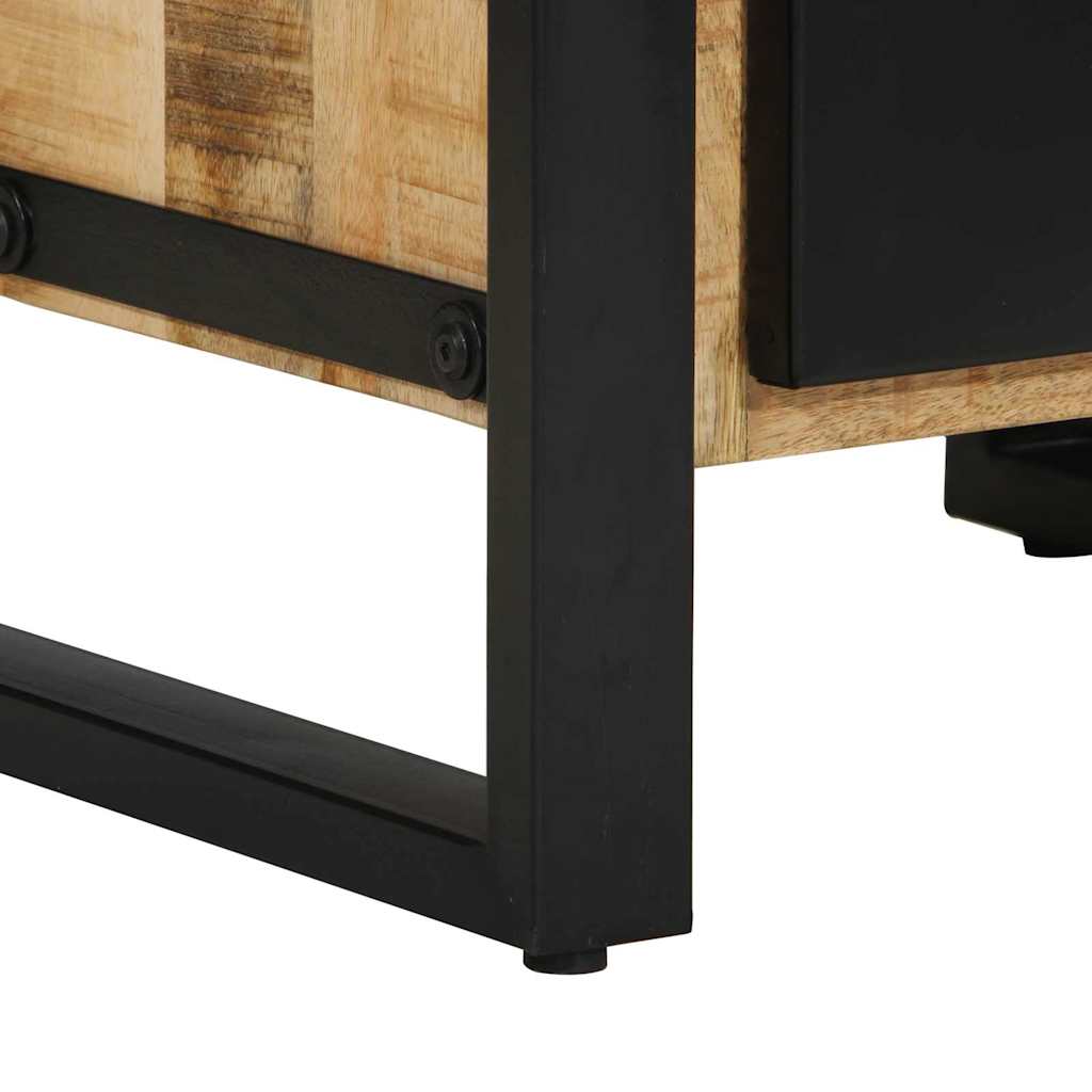 Kúpeľňový Kabinet S Dverami Hnedá 40 X 35 X 75 Cm Mangový Masív