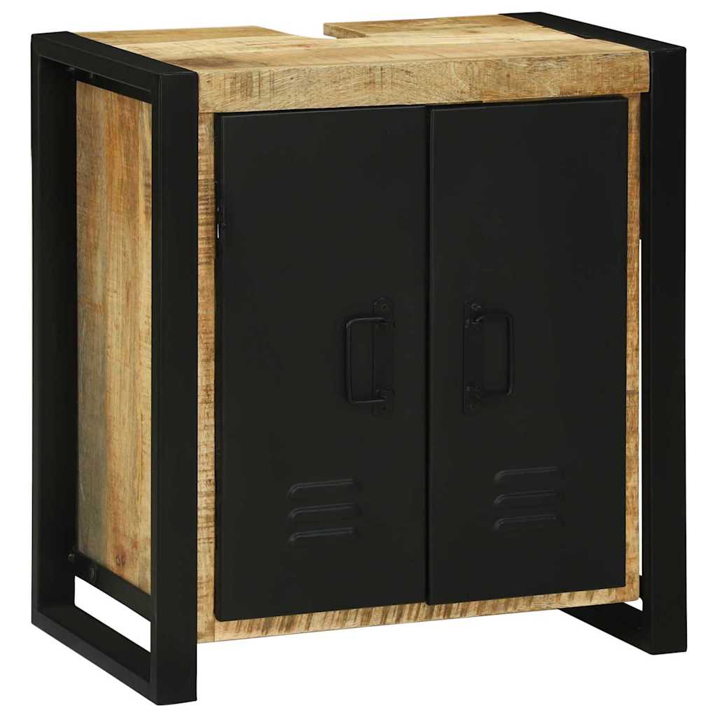 Skrinka Na Umývadlo Hnedá 55 X 35 X 60 Cm Mangový Masív