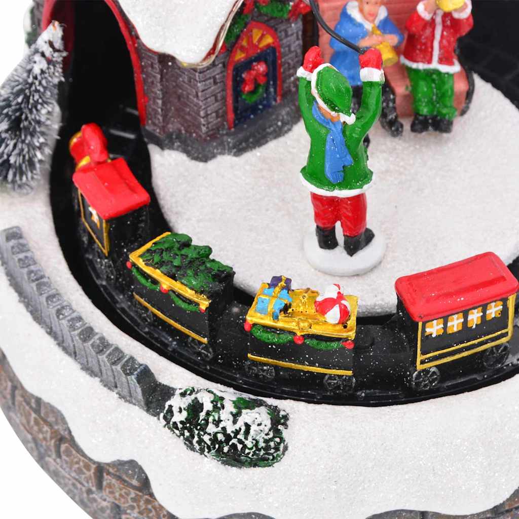 Vianočná Dekorácia Na Stôl Viacfarebný 16 X 16 X 19 Cm Živica