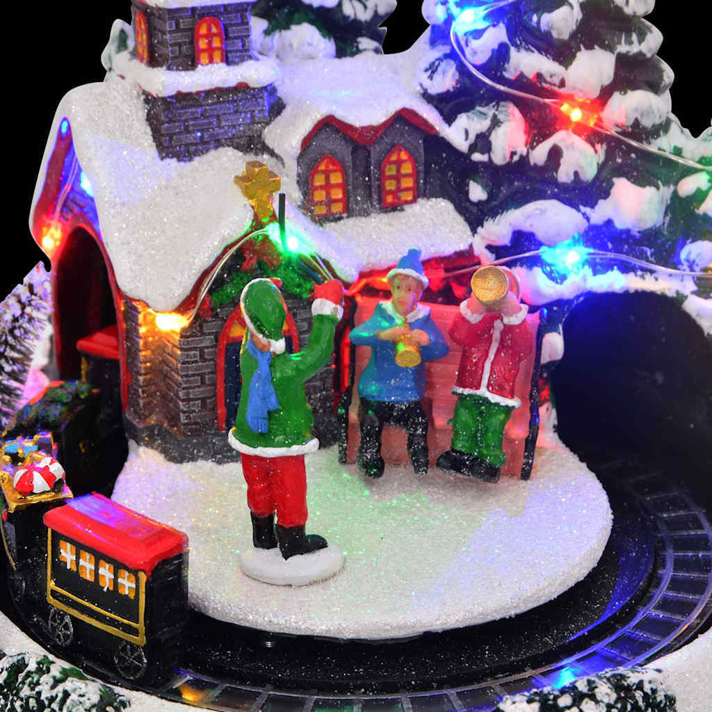 Vianočná Dekorácia Na Stôl Viacfarebný 16 X 16 X 19 Cm Živica