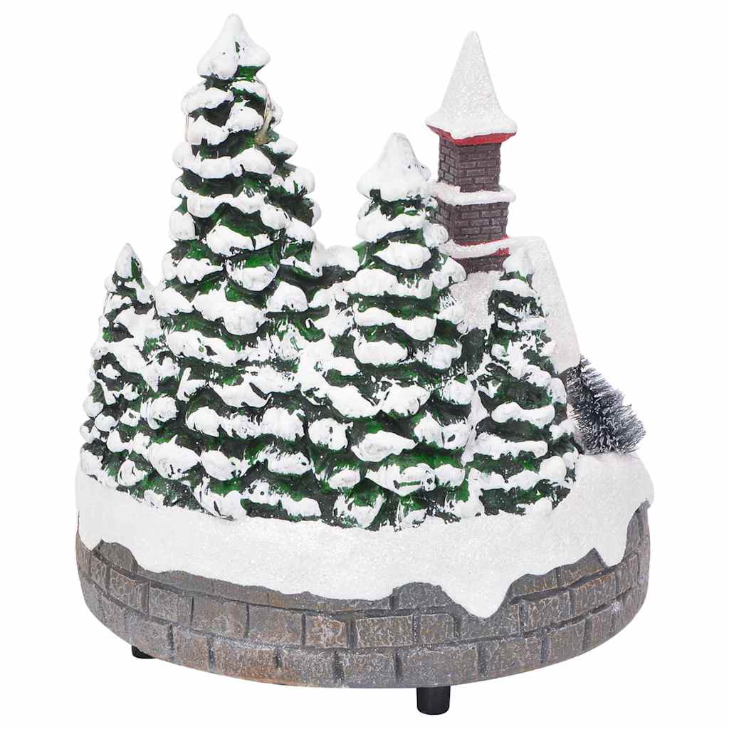 Vianočná Dekorácia Na Stôl Viacfarebný 16 X 16 X 19 Cm Živica