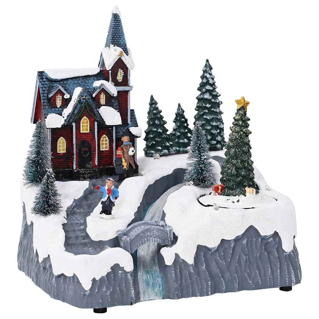 Vianočná Dekorácia Dediny Viacfarebný 20.5 X 17 X 21 Cm Plast