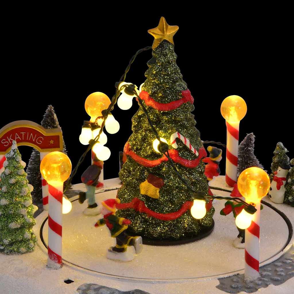 Vianočná Dekorácia Dediny Viacfarebný 22 X 21.5 X 17 Cm Plast