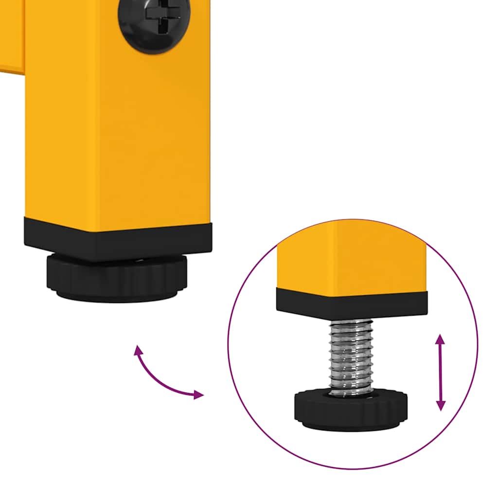 Tv Skrinka Horčicovožltá 68X39X60,5 Cm Oceľ