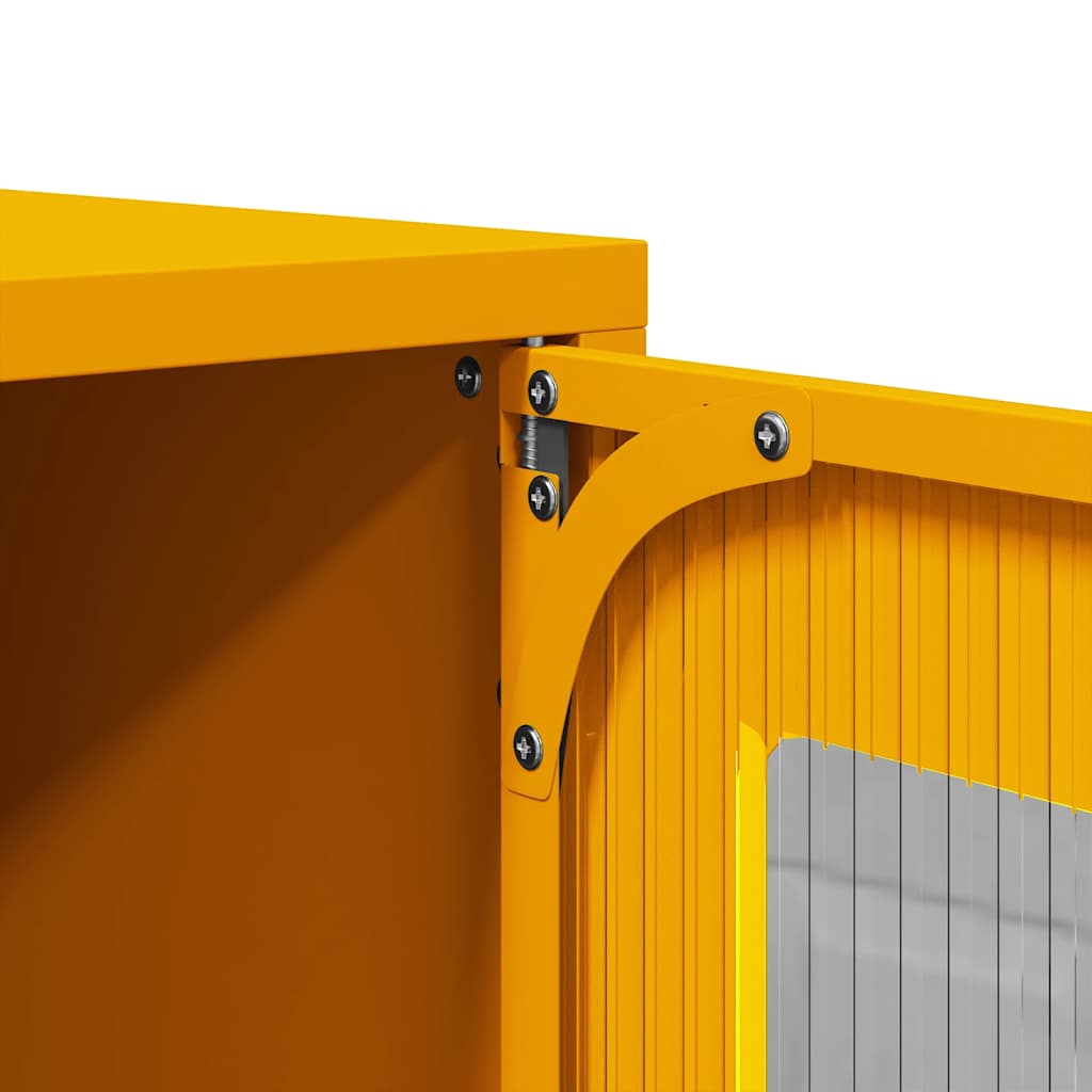 Tv Skrinka Horčicovožltá 68X39X60,5 Cm Oceľ