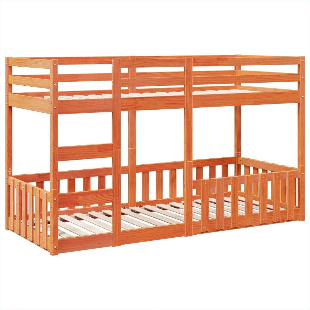 Poschodová Posteľ Borovicový Masív