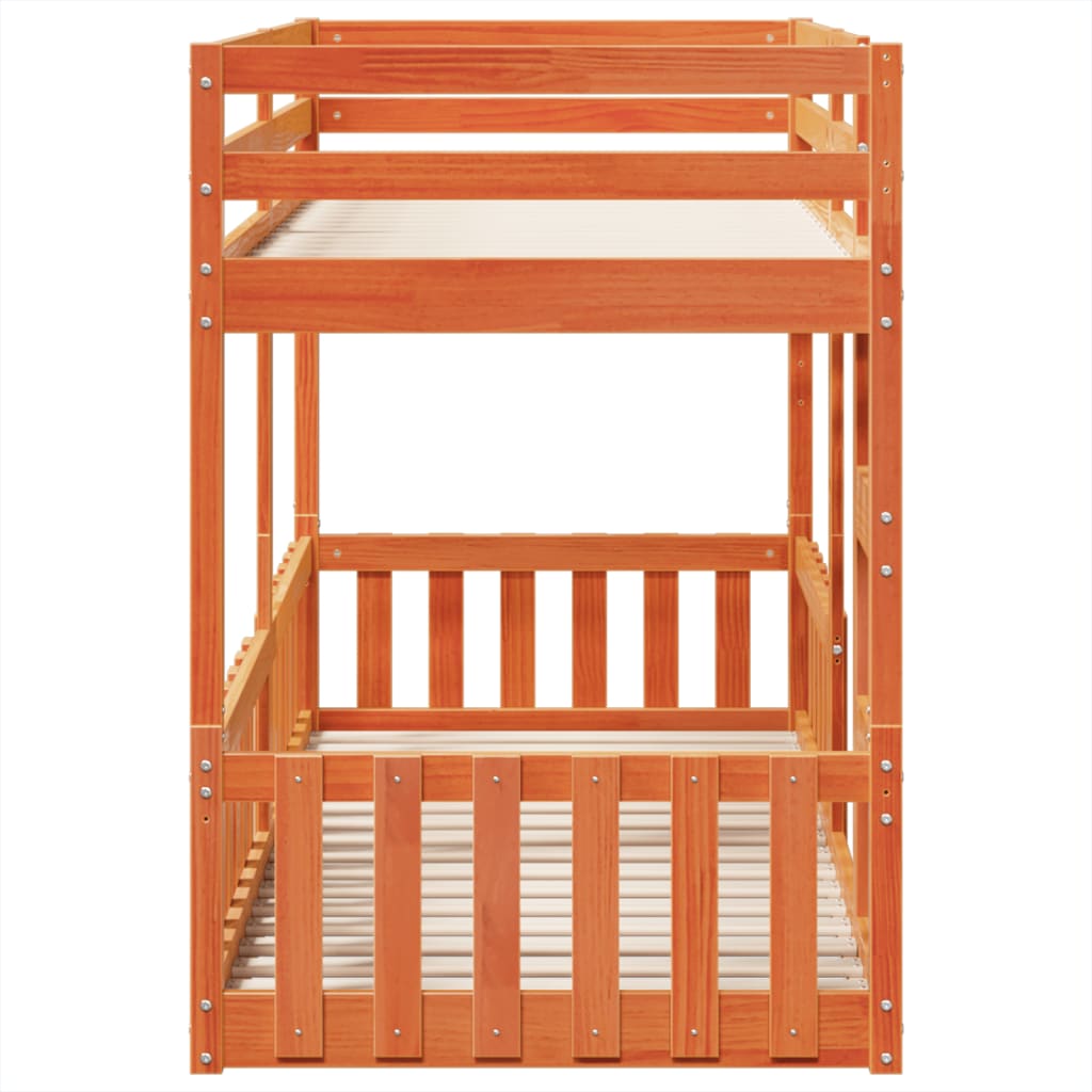 Poschodová Posteľ Borovicový Masív