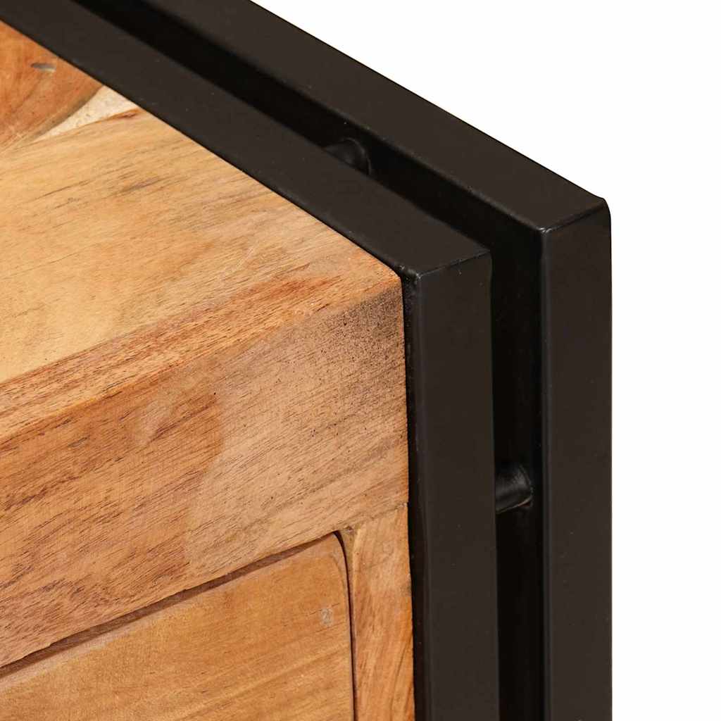 Servírovacia Skriňa Hnedá 66 X 33 X 70 Cm Akáciový Masív