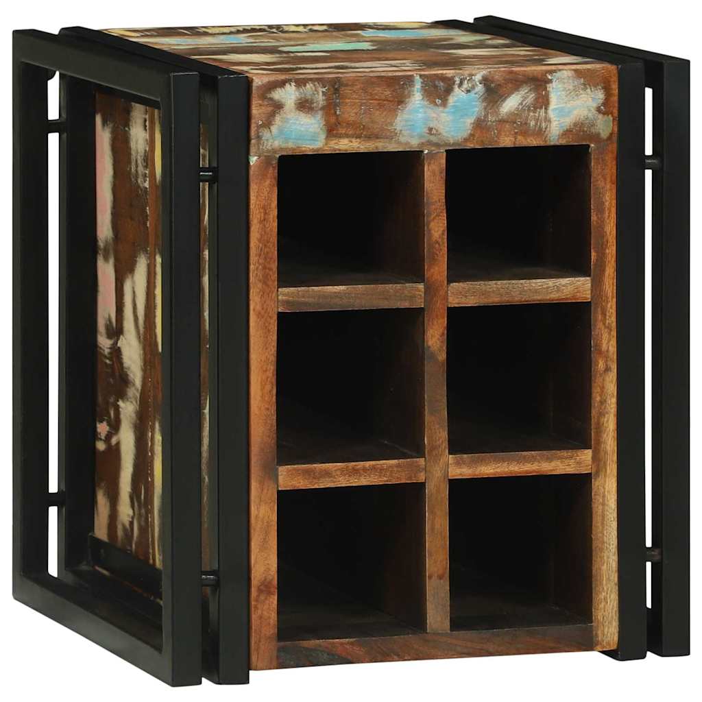 Regál Na Víno Viacfarebný 34.5 X 35 X 39 Cm Recyklovaný Masív