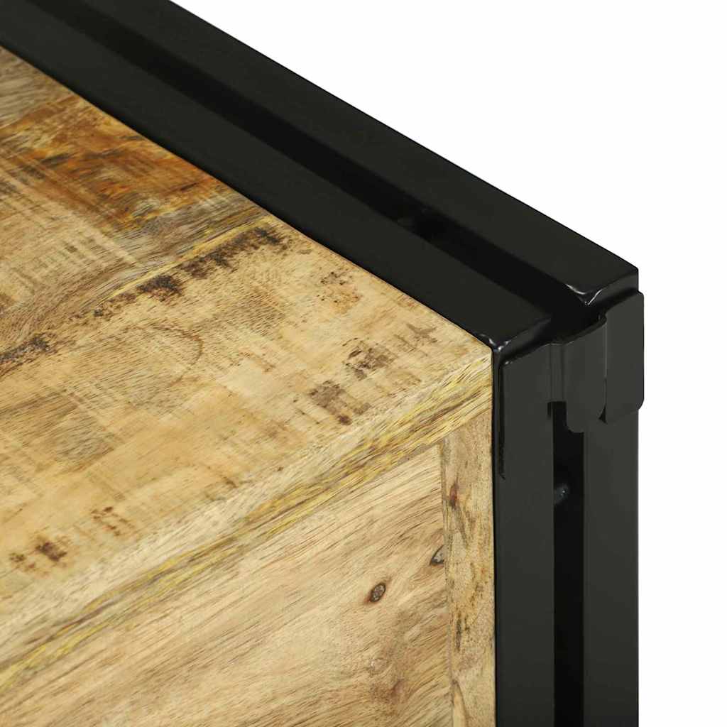 Regál Na Víno Hnedá A Čierna 46 X 35 X 27.5 Cm Mangový Masív