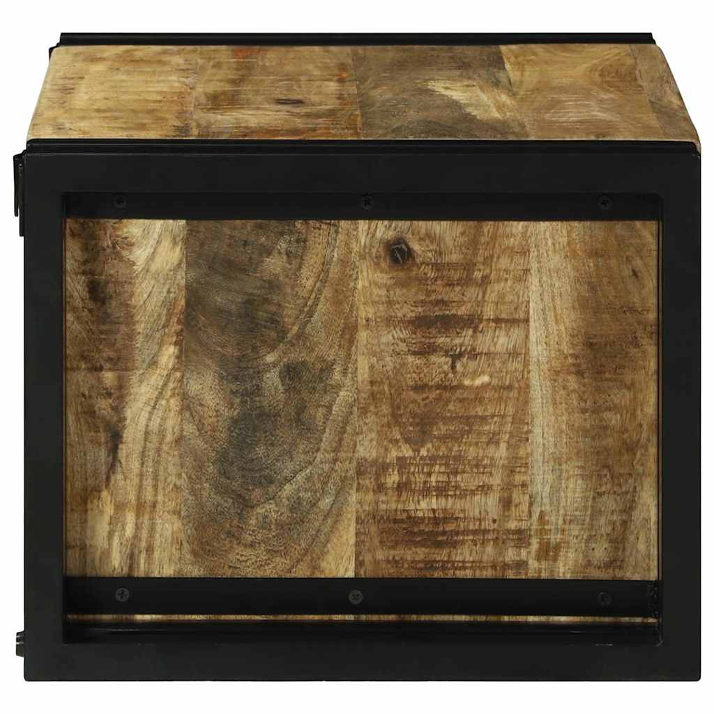 Regál Na Víno Hnedá A Čierna 46 X 35 X 27.5 Cm Mangový Masív