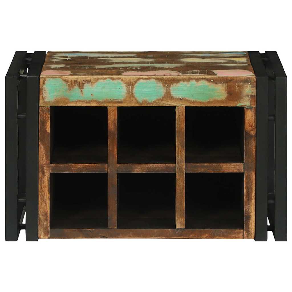 Regál Na Víno Viacfarebný 46 X 35 X 27.5 Cm Recyklovaný Masív