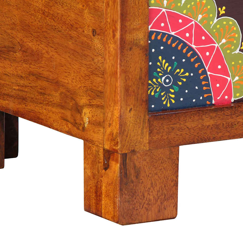 Úložná Krabica Viacfarebný 50 X 30 X 40 Cm Akáciový Masív