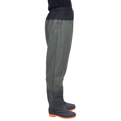 Waist Waders s čižmami tmavozelená veľkosť 46
