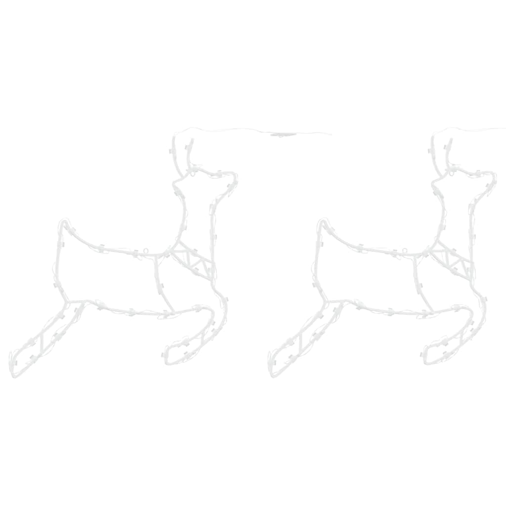 Vianočné Osvetlenie Soba Silueta 2 Ks 35 Led Diód Teplá Biela