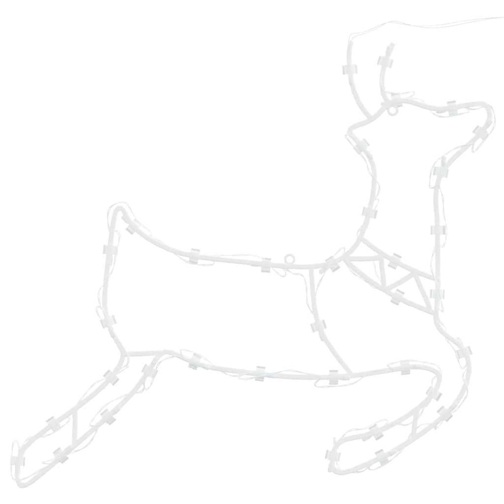 Vianočné Osvetlenie Soba Silueta 2 Ks 35 Led Diód Teplá Biela