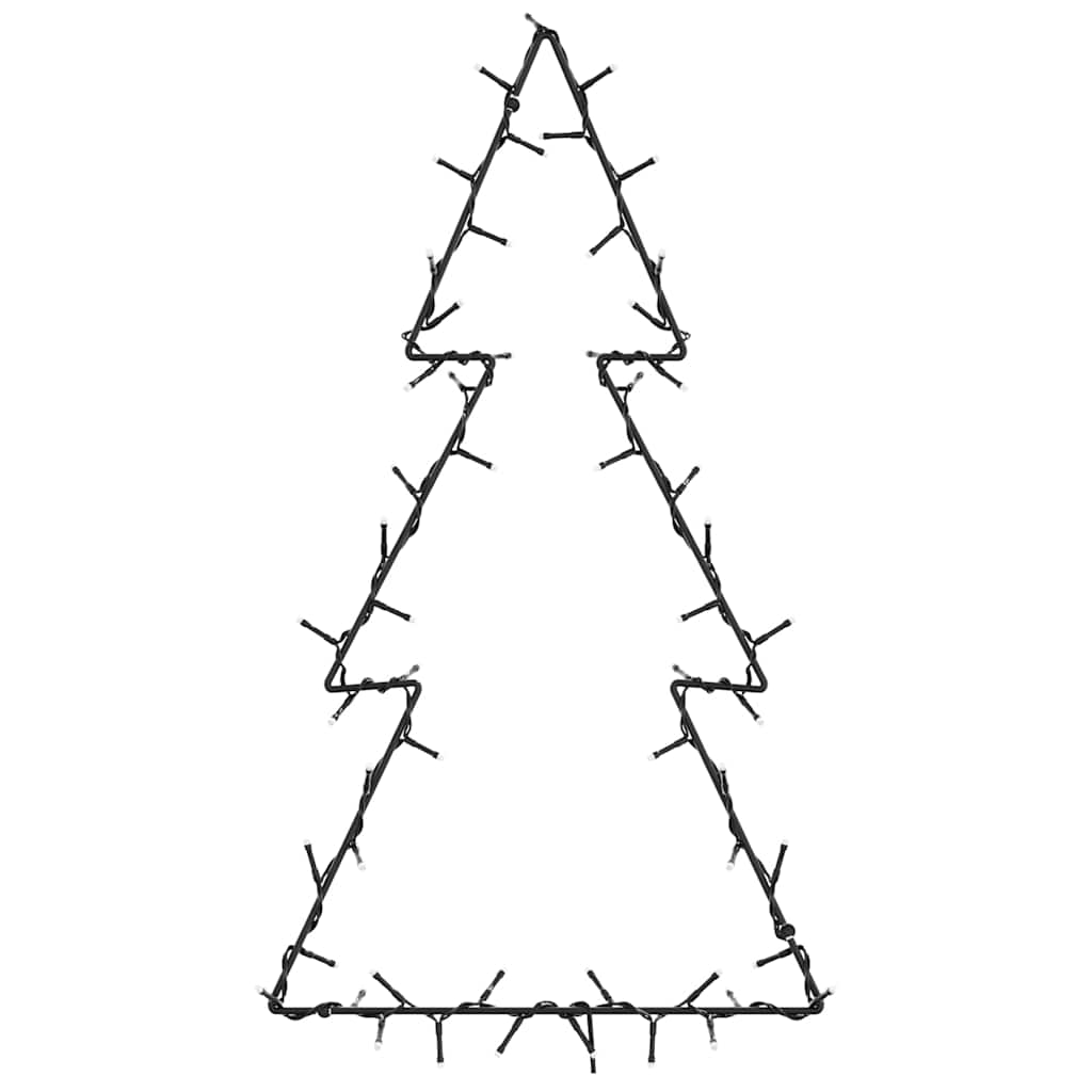 Vianočné Osvetlenie Silueta Vianočného Stromčeka 80 Led Diód