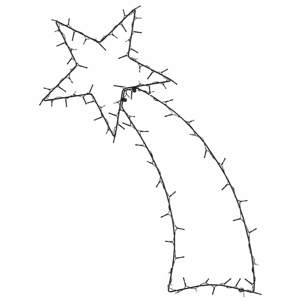 Vianočné Osvetlenie Silueta Padajúcej Hviezdy 115 Led Diód