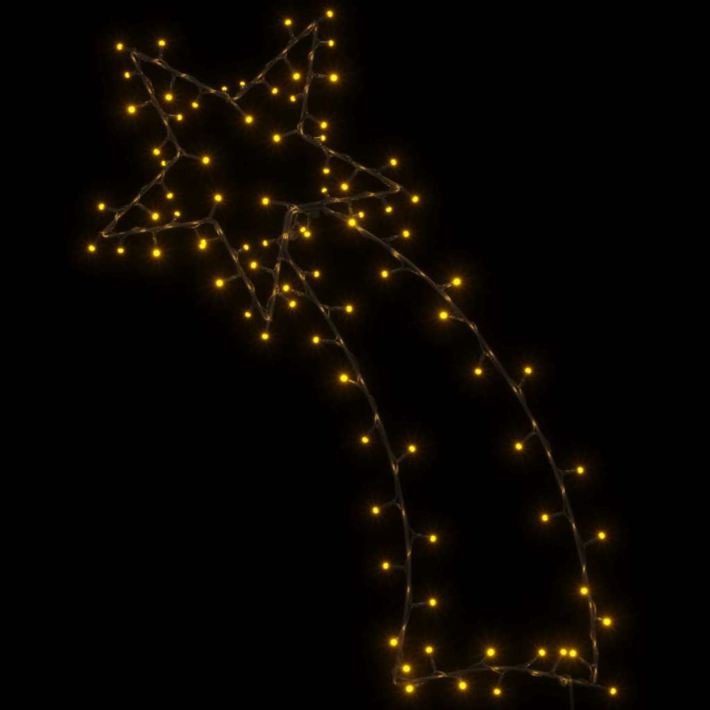 Vianočné Osvetlenie Silueta Padajúcej Hviezdy 115 Led Diód