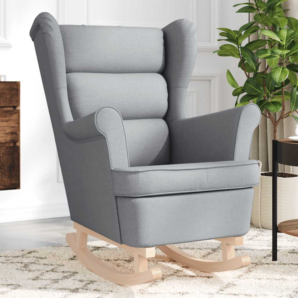 Hojdacie Kreslo Bledosivé Látka