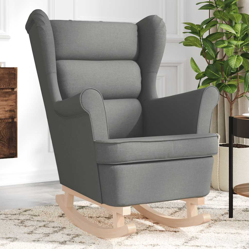 Hojdacie Kreslo Bledosivé Látka