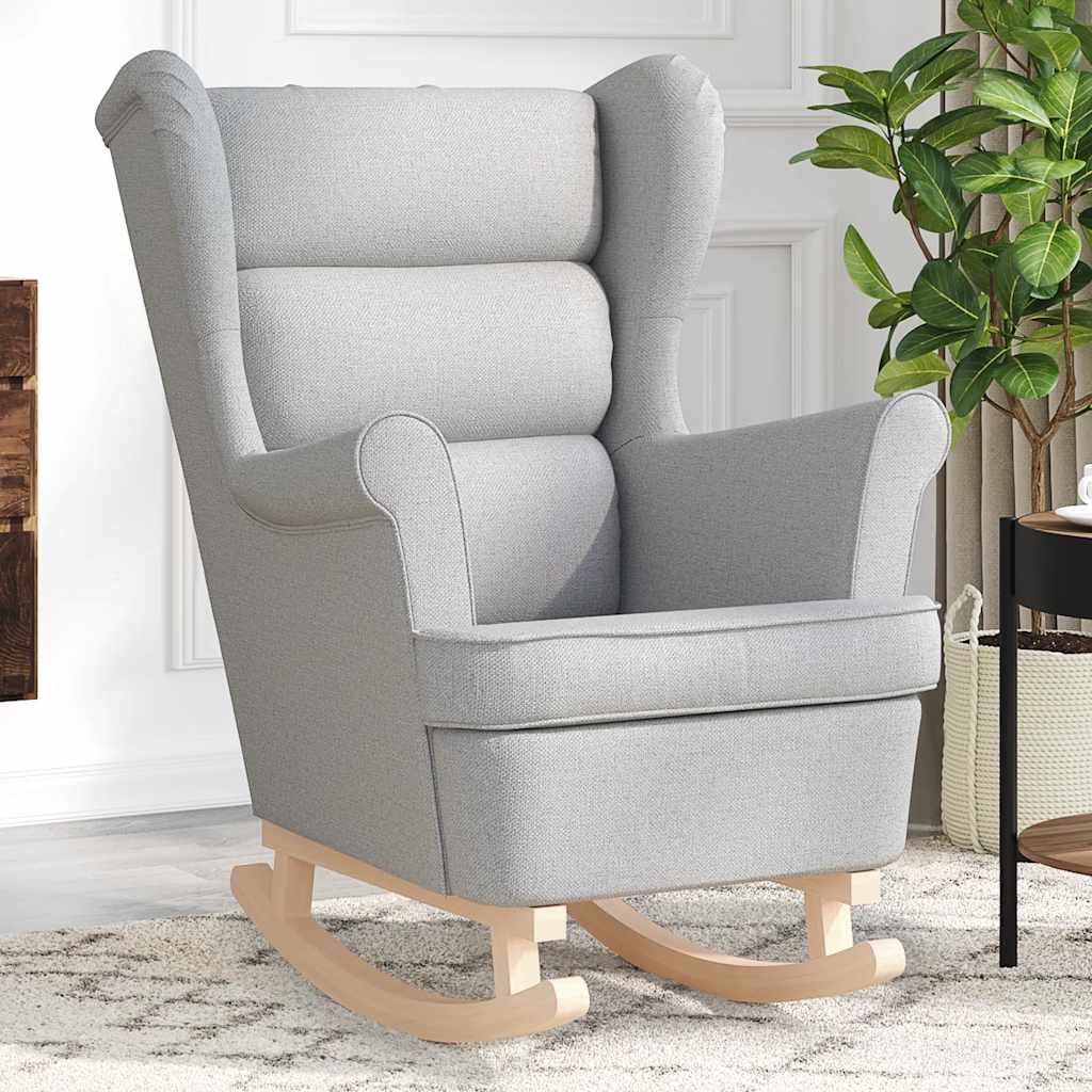 Hojdacie Kreslo Bledosivé Látka