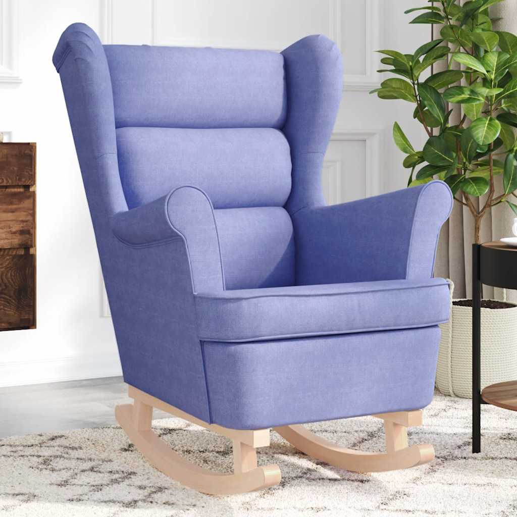 Hojdacie Kreslo Bledosivé Látka