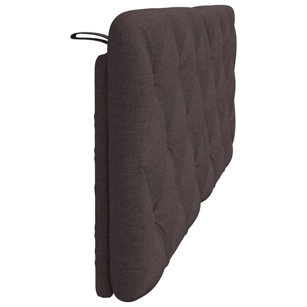 Vankúš na čelo postele tmavohnedý 140 cm látka