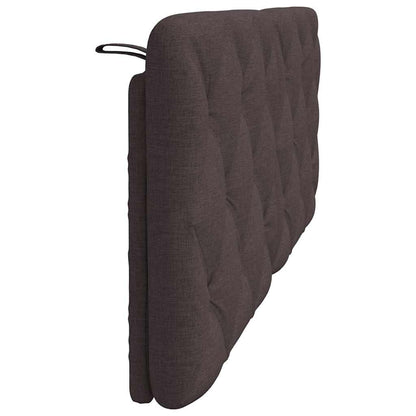 Vankúš na čelo postele tmavohnedý 140 cm látka