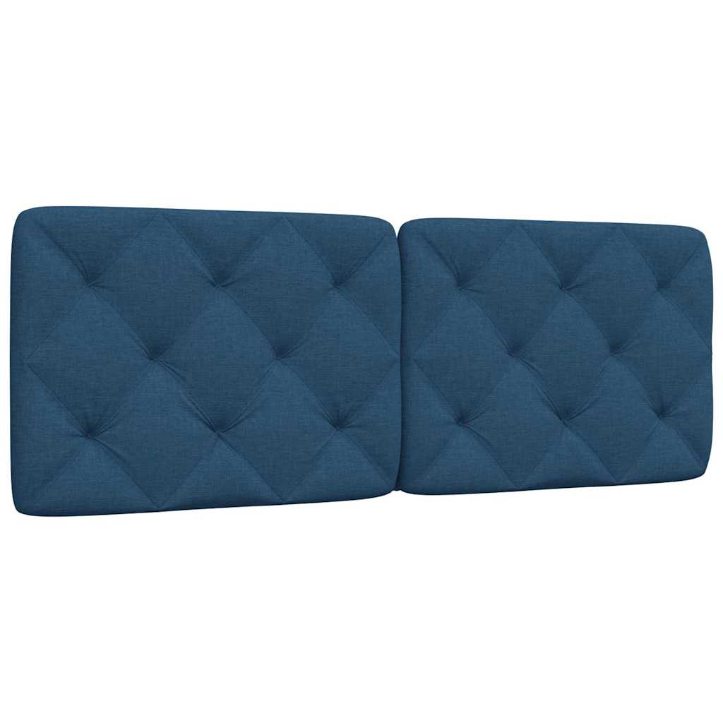 Vankúš na čelo postele modrý 140 cm látka