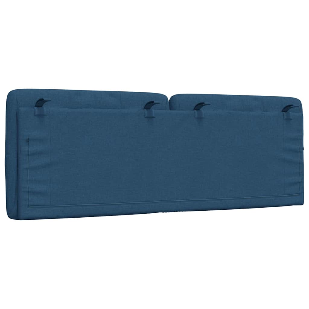 Vankúš na čelo postele modrý 140 cm látka