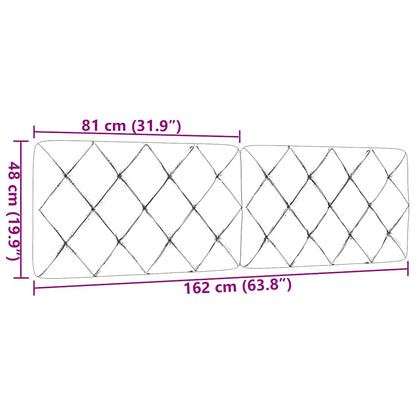 Vankúš na čelo postele krémový 160 cm látka