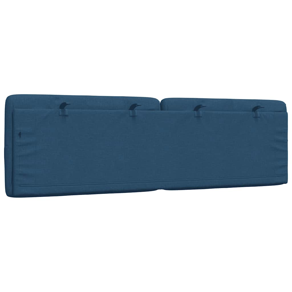 Vankúš Na Čelo Postele Modrý Látka