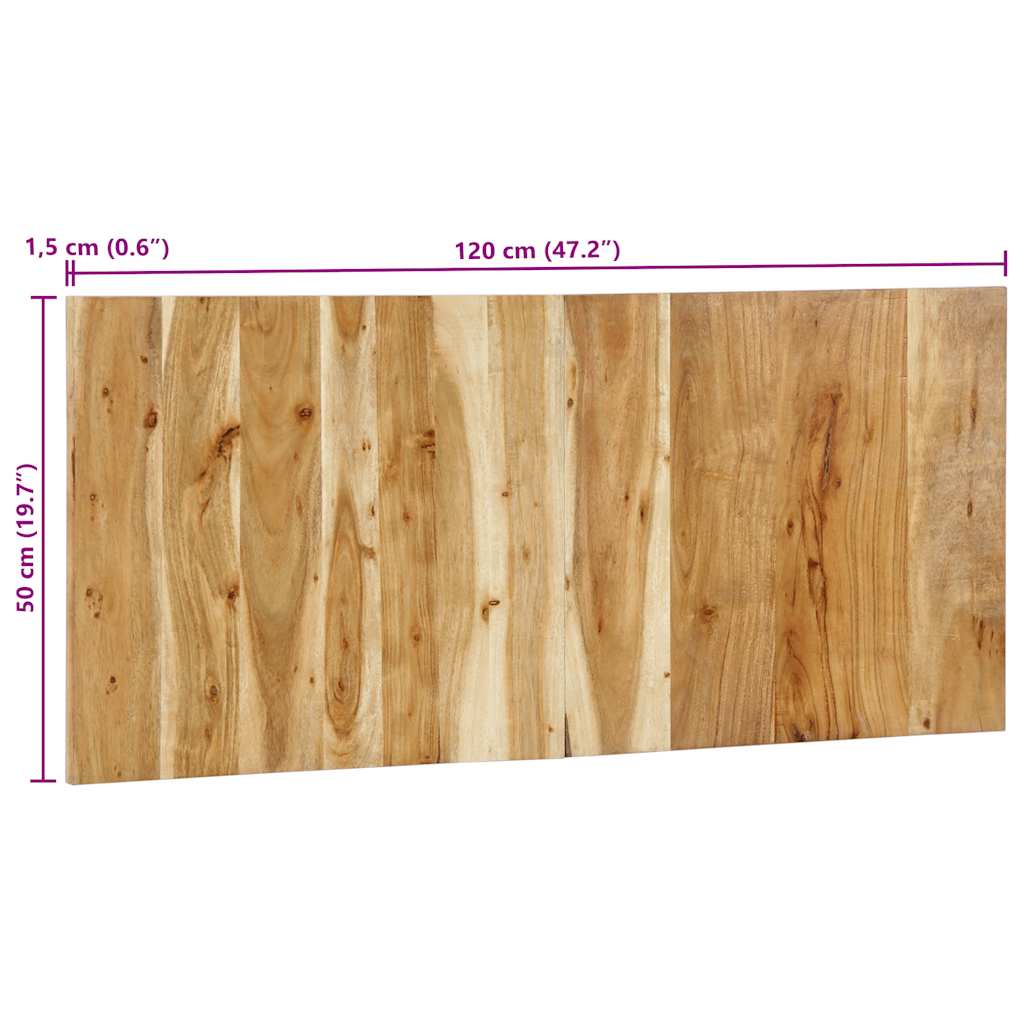 Čelo Postele 120 Cm Akáciové Masívne Drevo